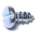 Midwest Fastener Sheet Metal Screw, #8 x 3/8 in, Zinc Plated Steel Pan Head Slotted Drive, 60 PK 62341